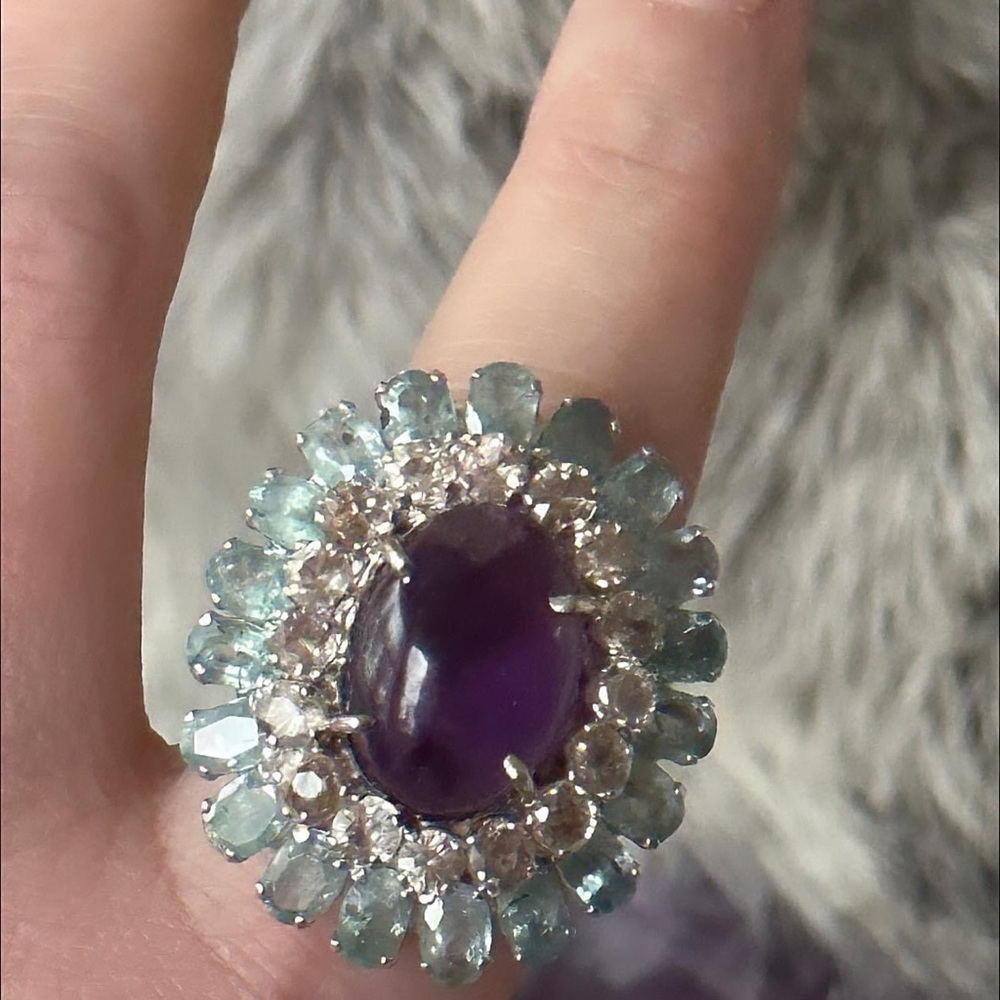 Gorgeous High End Gemstone Statement Cocktail Ste… - image 3